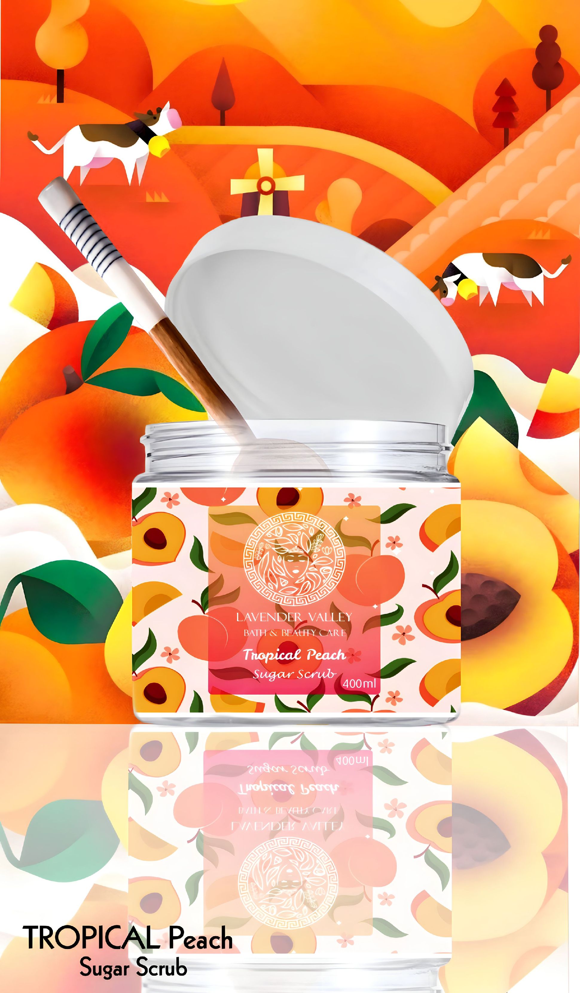 TROPICAL PEACHE
BODY SUGAR SCRUB