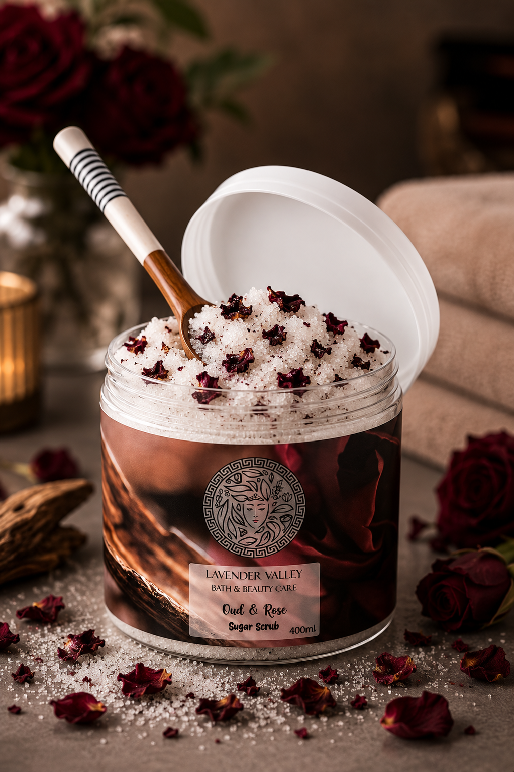 OUD & ROSE
Sugar Scrub