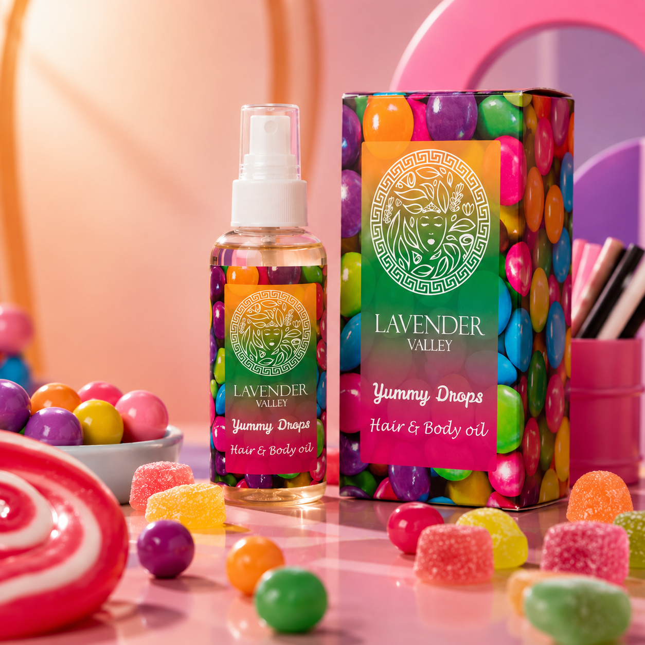 YUMMY DROPS 
Hair & Body Oil